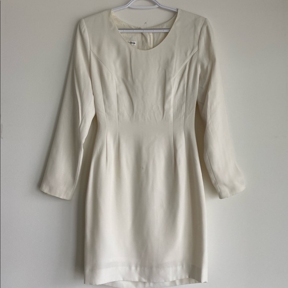 JACQUELINE CONOIR White Button Down Dress - Picture 1 of 5